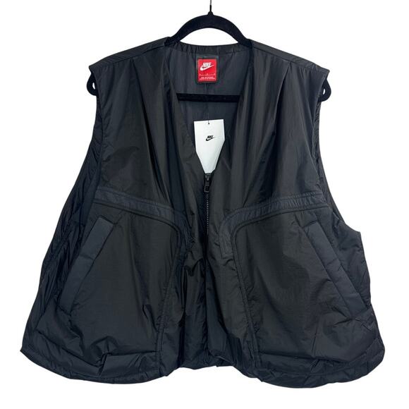 NWT Nike Tech Woven Loose Fit Lightweight Black Vest Mens Size Med (HM4262-010) - Picture 5 of 11